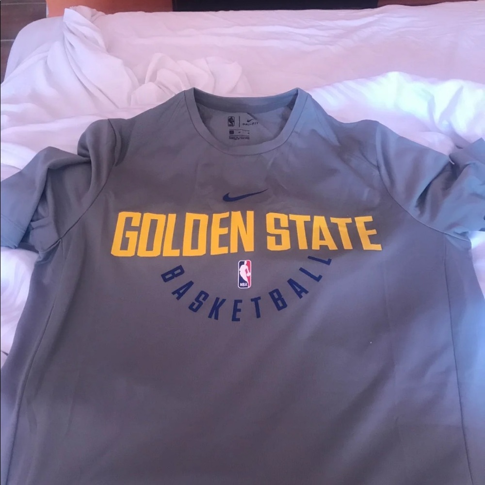 Warriors basketball dry fit Nike shirt new
